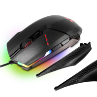 купить Мышь MSI Clutch GM60 GAMING Mouse USB2.0/RGB подстветка/Вес 115г./кабель 2м/Черный в Алматы фото 1