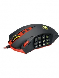 купить Мышь проводная игровая лазерная Redragon Firestorm (черный) USB, 19 кнопок, 50-16400 dpi, НОВИНКА! в Алматы фото 2
