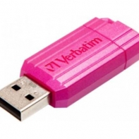 купить USB Флеш 64GB 2.0 Verbatim 049962 Pinstripe розовый в Алматы фото 1
