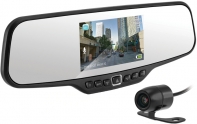 купить Видеорегистратор, Neoline, G-tech X23, Зеркало заднего вида, FullHD 30 к/с, 12/24В Камера парковки VGA 50 к/с, Циклическая запись, Поддержка microSD до 64 ГБ, Чёрный,  Цветная коробка в Алматы фото 3