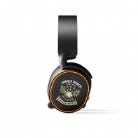 купить Наушники, Steelseries, Arctis 5 PUBG Edition, 61510, Игровые наушники, Микрофон выдвижной гибкий, Пульт управления, Динамики 50 мм, 30 мВт, 3.5 Mini Jack   адаптер 2*3.5 Mini Jack для аудио и микрофона, Чёрный в Алматы фото 2
