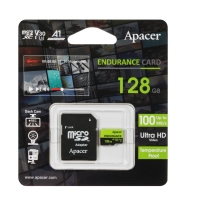купить Карта памяти Micro SDXC 128GB Apacer, Class 10, UHS-I U3, V30, A1, адаптер, 100 Мбайт/с AP128GEDM1D05-R в Алматы фото 1