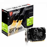 купить Видеокарта MSI GeForce GT 730, 2GB DDR3 64-bit 1xVGA 1xDVI 1xHDMI N730K-2GD3/OCV5 в Алматы фото 1
