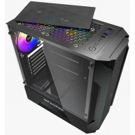 купить Корпус ПК без БП DarkFlash LEO Black <ATX, 2x3.5, 1xUSB 3.0, 2xUSB2.0, Audio, 375x200x455mm > в Алматы фото 2