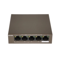 Купить PoE-коммутатор Tenda TEF1105P-4-63W 5-port 10/100Mbps с 4-port PoE бронзовый Алматы