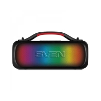 Купить SVEN PS-360, черный, акустическая система, 24W, Waterproof (IPx5), TWS, Bluetooth, FM, USB, 3000mA*h Алматы