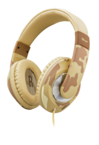 купить Наушники-накладные проводные TRUST SONIN KIDS - DESERT CAMO в Алматы фото 2