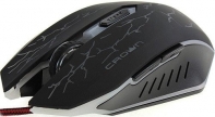 купить Мышь USB, Игровая, Crown CMXG-613 Gaming оптическая/6 кнопок/800/1000/1600/2400DPI/чёрная и эргономичная форма с подсветкой в Алматы фото 3