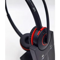 купить VT Беспроводная гарнитура VT9400-D, Дуо, HD звук, 150м DECT, для компьютера и телефона в Алматы фото 3