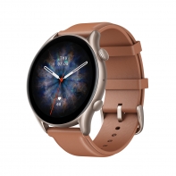 купить Смарт часы, Amazfit, GTR 3 Pro A2040, Дисплей 1.45* AMOLED Ultra HD, Разрешение 331 PPI, Водонепроницаемость (5 АТМ), GPS, Батарея 450 мАч, Тёмно-коричневый в Алматы фото 1
