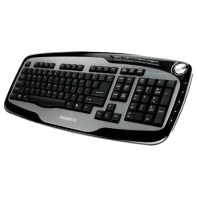 купить Клавиатура, Gigabyte, GK-K6800, USB, Кол-во стандартных клавиш 103, 15 мультимедиа-клавиш, Размер: 467*205*31,2 мм., Длина кабеля 1,5 метра,  Анг/Рус, Чёрный в Алматы фото 1