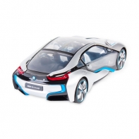 купить Радиоуправляемая машина, RASTAR, 49600-11S, 1:14, BMW i8, Пластик, Подсветка салона, 40 Mhz, Серебристый в Алматы фото 2