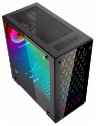 купить Корпус ПК без БП GameMax H605-TB <ATX, 3x120 RGB, Mid-Tower Case, USB2.0x2, USB3.0x1, 350x188x380mm> в Алматы фото 2