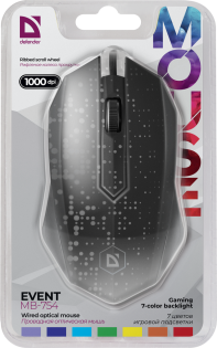 купить Мышь проводная Defender Event MB-754 черный в Алматы фото 3