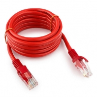 Купить Патч-корд UTP Cablexpert PP12-2M/R кат.5e, 2м, литой, многожильный (красный) Алматы