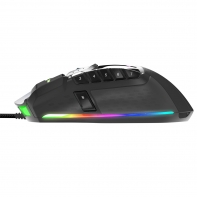 купить Лазерная игровая мышь Patriot Viper V570 RGB PV570LUXWAK Blackout Edition <13 программируемых кнопок, Настраиваемая светодиодная подсветка, Керамические ножки> в Алматы фото 4