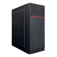 купить Корпус JM 032, mITX, mATX, ATX, USB2.0x2, 3,5"x2 2,5"x3,  БП 400W, Черный в Алматы фото 1