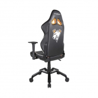 купить Игровое компьютерное кресло, DX Racer,  OH/VB15/NOW, ПУ экокожа, Вид наполнителя: губчатая пена высокой плотности (54 кг/м?), Металлическая основа кресла, Механизм качания: топ-ган, Прорезиненные колеса в комплектации, Чёрный-оранжевый в Алматы фото 2