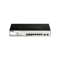 купить Switch 8 port D-Link DGS-1210-10P/FL2A, 8x10/100/1000 Мбит/с, 2 порта 1000Base-X SFP, PoE в Алматы фото 2