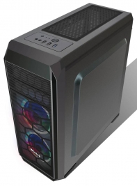 купить Корпус Wintek Wisdom K165 TG, ATX/Micro ATX, USB 1*3.0/2*2.0, 0,55 mm, 2*12cm DR RGB Fan в Алматы фото 3