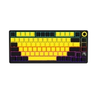 Купить LORGAR KBP7075W, Wireless 75% Mechanical Gaming Keyboard Pro, Black/yellow, EN/RU layout в Алматы