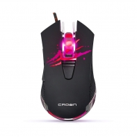 купить Мышь USB, Игровая Crown CMXG-614 Gaming оптическая/800/1000/1600/2400DPI/ эргономичная форма с подсветкой в Алматы фото 1