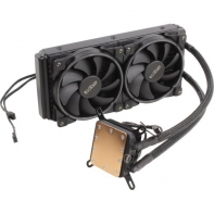купить PCCooler CORONA B GI-AL240C, синий, 4-пин, 20XX/115X/1366/AM4-FM2, 8-29.1дБ, 1000-2000об/мин, 235W в Алматы фото 1