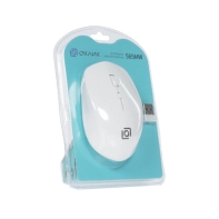 купить Мышь Oklick 565MW glossy белый оптическая (1600dpi) беспроводная USB для ноутбука (4but) в Алматы фото 4