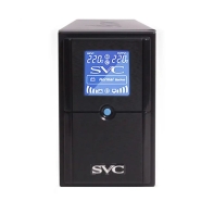 купить Источник бесперебойного питания SVC V-600-L-LCD, Мощность: 600ВА / 360Вт, AVR :165-275В, Бат: 12В/7.5Ач, 2 х Schuko   1 х IEC C13, LCD-дисплей, 0.8 м в Алматы фото 2