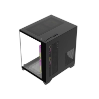 купить Корпус Wintek AQUABOX S05-B TG, Micro ATX, USB 1*3.0/2*2.0, HD Mic, 5*12cm ARGB (контр.   пульт д/у), чёрный в Алматы фото 3