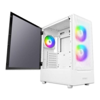 купить Компьютерный корпус NX410, White, 2*140mm ARGB fan,1*120 ARGB fan, (w/o PSU), tempered glass в Алматы фото 2