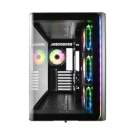 купить Компьютерный корпус FSP M580-BA, Без БП, 2xUSB3.0/Type-C, 4x120 ARGB, Curved Glass, Black, ATX(BTF) в Алматы фото 3