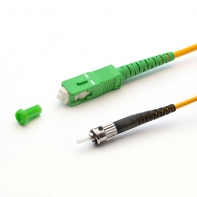купить Патч Корд Оптоволоконный,, SC/APC-ST/UPC SM 9/125 Simplex 3.0мм 1 м, Жёлтый, Пол. Пакет в Алматы фото 1