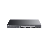 Купить Коммутатор PoE++ управляемый 2.5GbE 28-портовый Tp-Link SG3428XMP <JetStream&trade; 8 портов PoE++ (max 90W на порт), 16 портов GbE 802.3af/at (max 30W на порт), 4 слота SFP+ 10 Гбит/с, коммутационная матрица 128Gbps, консольный порт управления, бюджет мощ Алматы