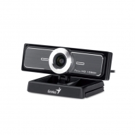 Купить Веб-Камера, Genius, WideCam F100, USB 2.0, 1920x1080, 2.0Mpx, Микрофон, Крепление: зажим, Чёрный Алматы