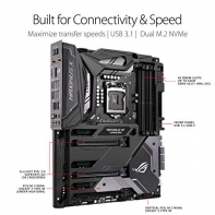 купить Материнская плата ASUS ROG MAXIMUS X CODE LGA1151 for 8th Generation Core&trade; Processors iZ370 4xDDR4 (4133 ОС) 2xM.2 Socket 3, 6xSATA3, Support Raid 0, 1, 5, 10,  2xPCIe3.0x16, 1xPCIe3.0x16 (x4 mode),  3xPCIe3.0/2.0x1 Поддержка NVIDIA&reg; 2-Way SLI&trade; Techn в Алматы фото 2