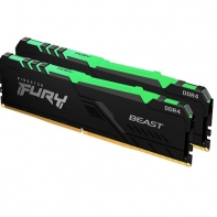 купить ОЗУ Kingston Fury Beast RGB 32Gb(16x2) 3200MHz DDR4 DIMM, CL16, 1.35v, KF432C16BBAK2/32 в Алматы фото 1