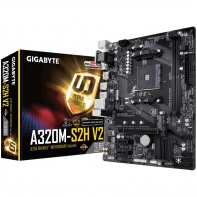 купить Материнская плата Gigabyte GA-A320M-S2H V2, AMD B350,  AM4 Socket, 2xDDR4 (3200O.C.), 4xSATA RAID, 1xM.2, 1xPCI-Ex16, 2xPCI-Ex1, 1xD-Sub, 1xDVI, 1xHDMI, 2xUSB2.0, 4xUSB3.1, 2xPS/2, mATX в Алматы фото 1