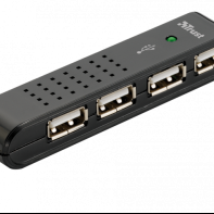 купить Разветвитель Trust VECCO 4 PORT USB 2.0 MINI HUB в Алматы фото 1