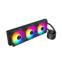 купить Водяное охлаждение Huntkey GX360R Blacktip Shark, ARGB, LGA115X/1200/1700/185X/AM4/AM5, TDP 300W в Алматы фото 2