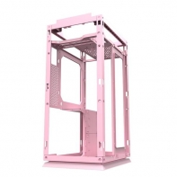 купить Корпус ПК без БП DarkFlash DLH21 PINK <ITX, 1x3.5, 2xUSB 3.0, 1xType C, Со светодиодной лентой и верхним вентилятором 9 см (без подсветки), 238.8*175*412mm> в Алматы фото 3