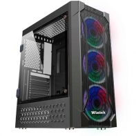 купить Корпус Wintek Rainbow K106 TG, ATX/Micro ATX, USB 1*3.0/2*2.0, 0,45 mm, 3*12cm SR Rainbow fan в Алматы фото 3