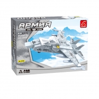 Купить Игровой конструктор, Ausini, 22402, Армия, Военный истребитель, 126 деталей, Цветная коробка Алматы