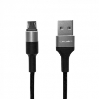 купить Кабель Crown USB - microUSB CMCU-007M black в Алматы фото 1