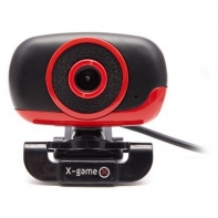 купить Веб-Камера, X-Game, XW-70B, USB 2.0, CMOS, 1280x720, 3.0Mpx, Микрофон, Крепление: пластиковый зажим, Чёрный в Алматы фото 1