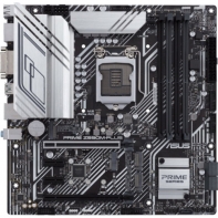 купить Материнская плата ASUS PRIME Z590M-PLUS, Z590, 1200, 4xDIMM DDR4, 2xPCI-E x16, 2xPCI-Ex1, M.2, 5xSATA, DVI-D, DP, HDMI, BOX в Алматы фото 1
