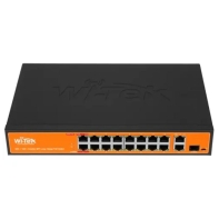 купить Коммутатор неуправляемый Wi-Tek WI-PS518G v3 в Алматы фото 2