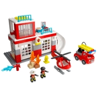 Купить Конструктор LEGO DUPLO Пожарная часть и вертолёт 10970 Алматы