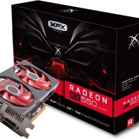 купить Видеокарта XFX RADEON RX 550, 2GB GDDR5 128bit DVI HDMI DP RX-550P2PFG5 в Алматы фото 1