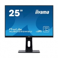 купить Монитор LCD 25** [16:10] 1920х1200(WUXGA) IPS, nonGLARE, 300cd/m2, H178°/V178°, 1000:1, 5M:1, 16.7M, 4ms, VGA, HDMI, DP, USB-Hub, Height adj, Tilt, Swivel, Speakers, 3Y, Black в Алматы фото 1
